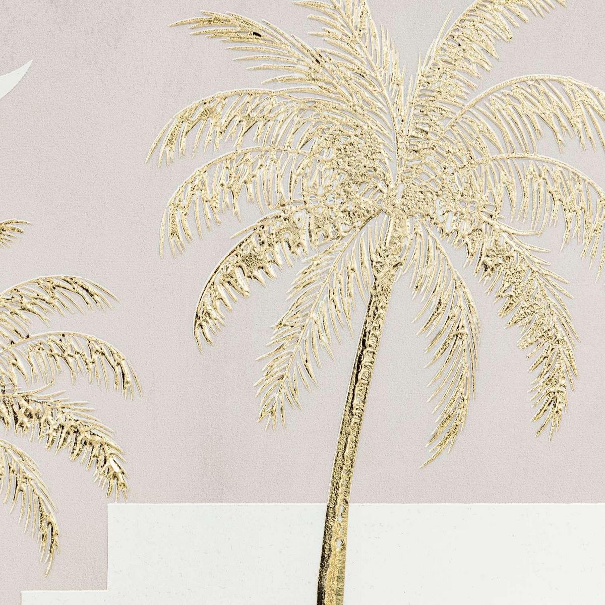 ATMOSPHERA Toile imprimée encadrée MEDINA - 45 x 60 cm - Beige et doré