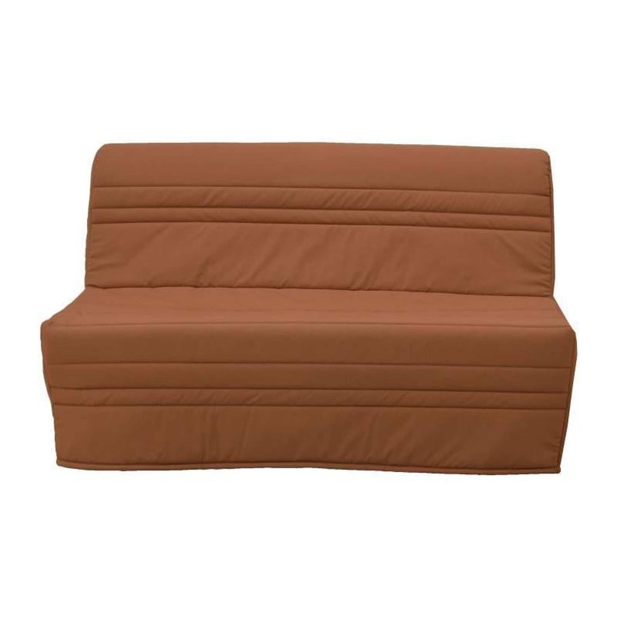 GRUHIER Banquette BZ 2 places Joe - Tissu terracotta - L143 x P97 x H89cm - Fabrication française - GRUHIER