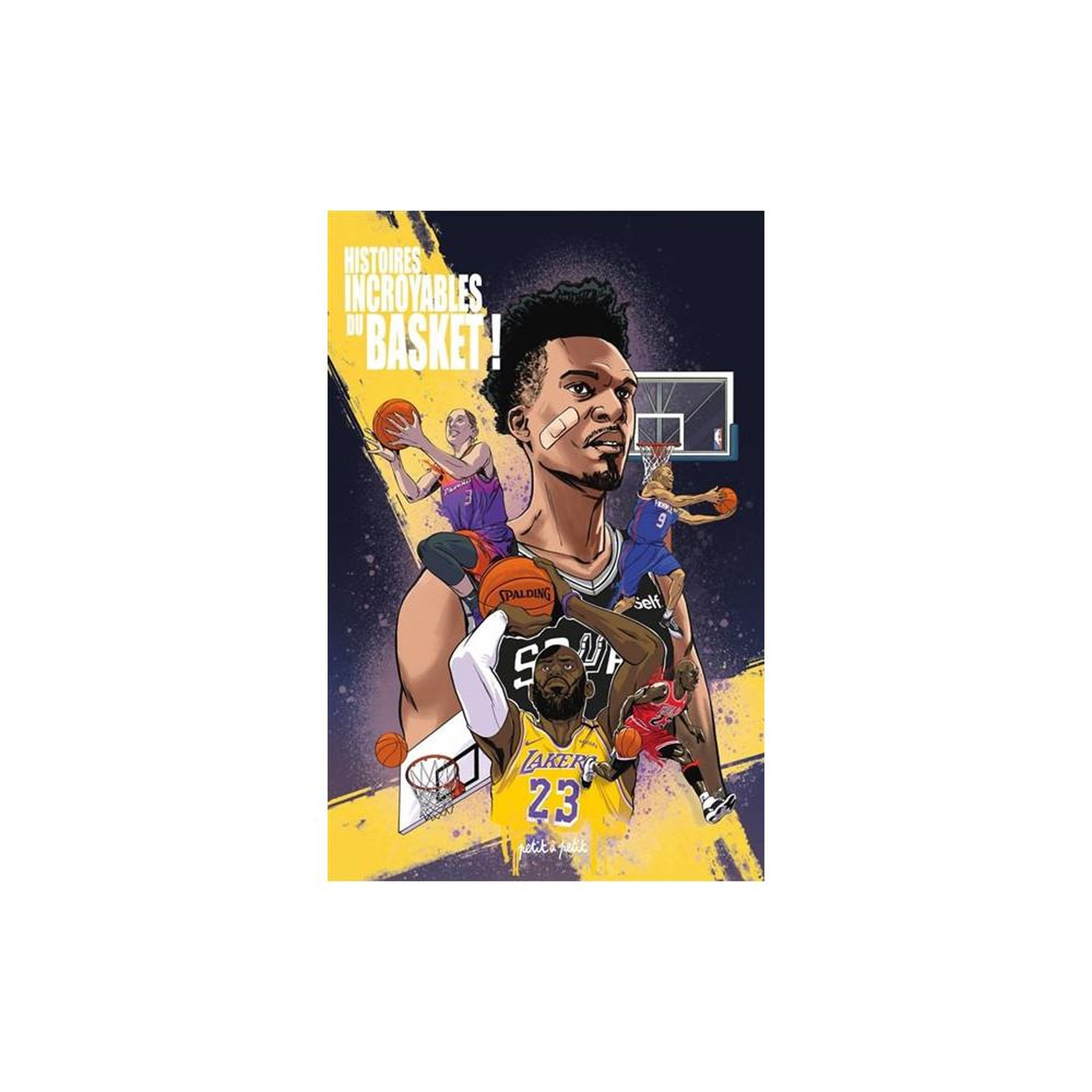 Bd histoires incroyables du basket, docu-bd nouvelle édition, broché, 25 moments