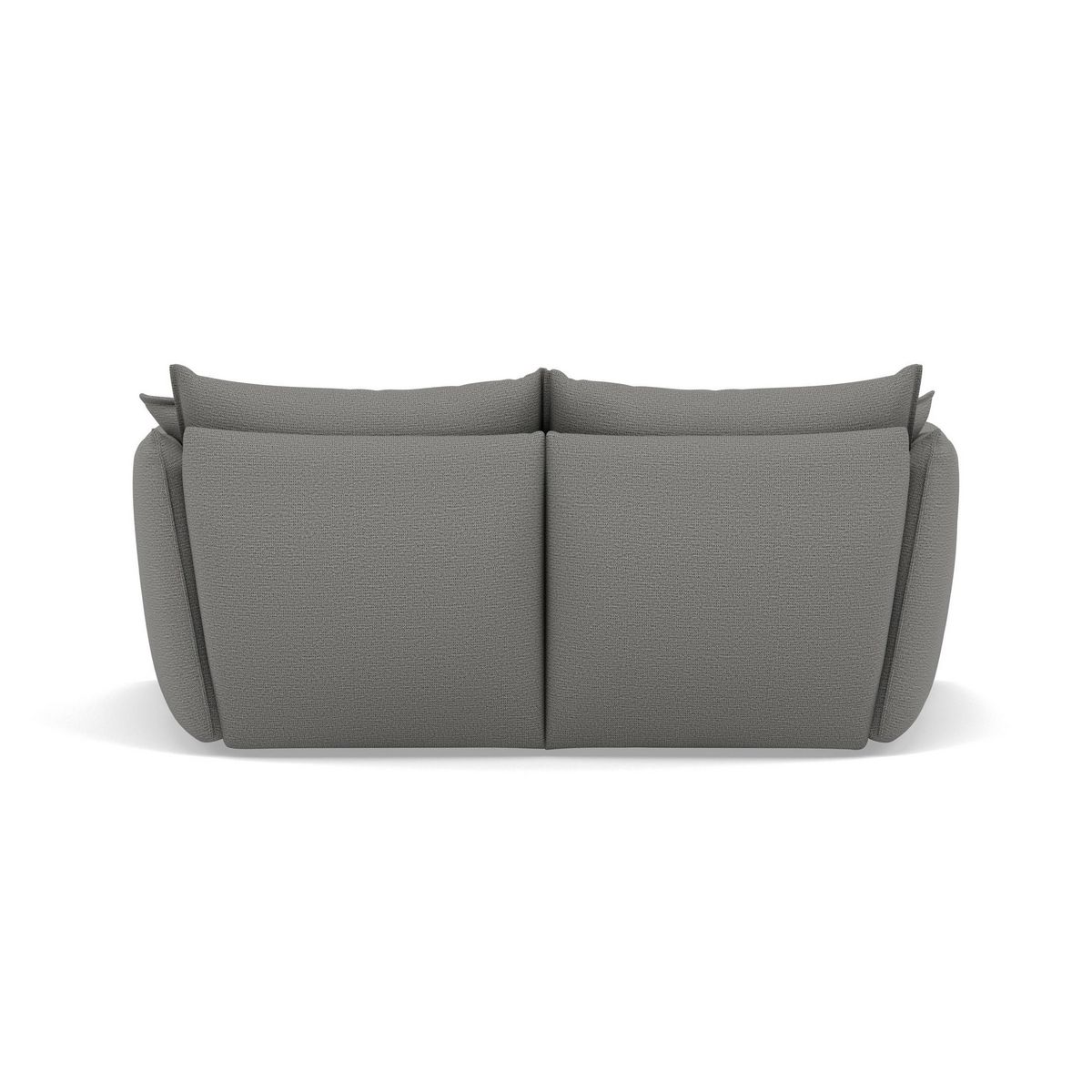 LISA DESIGN Cassiopee - canapé droit 3 places assise profonde en tissu texturé