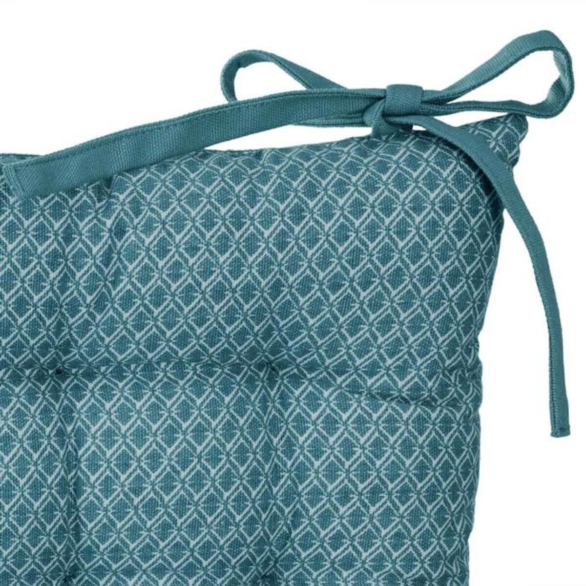 ATMOSPHERA Galette de Chaise  Otto  38x38cm Bleu Canard