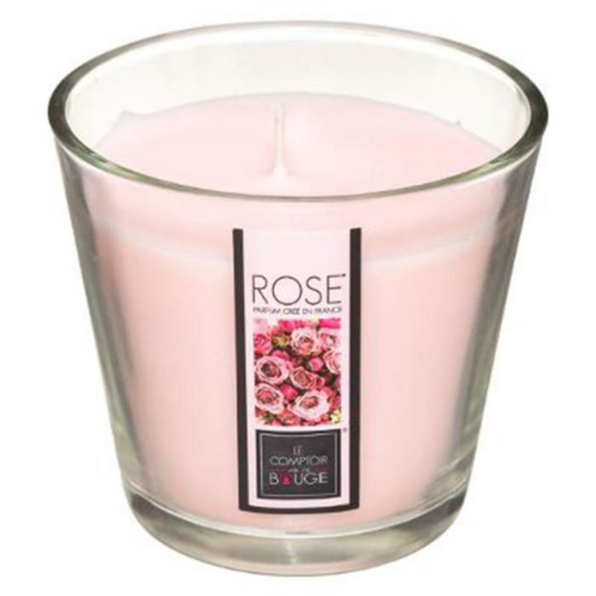 COMPTOIR DE LA BOUGIE Bougie Parfumée en Verre  Nina  190g Rose
