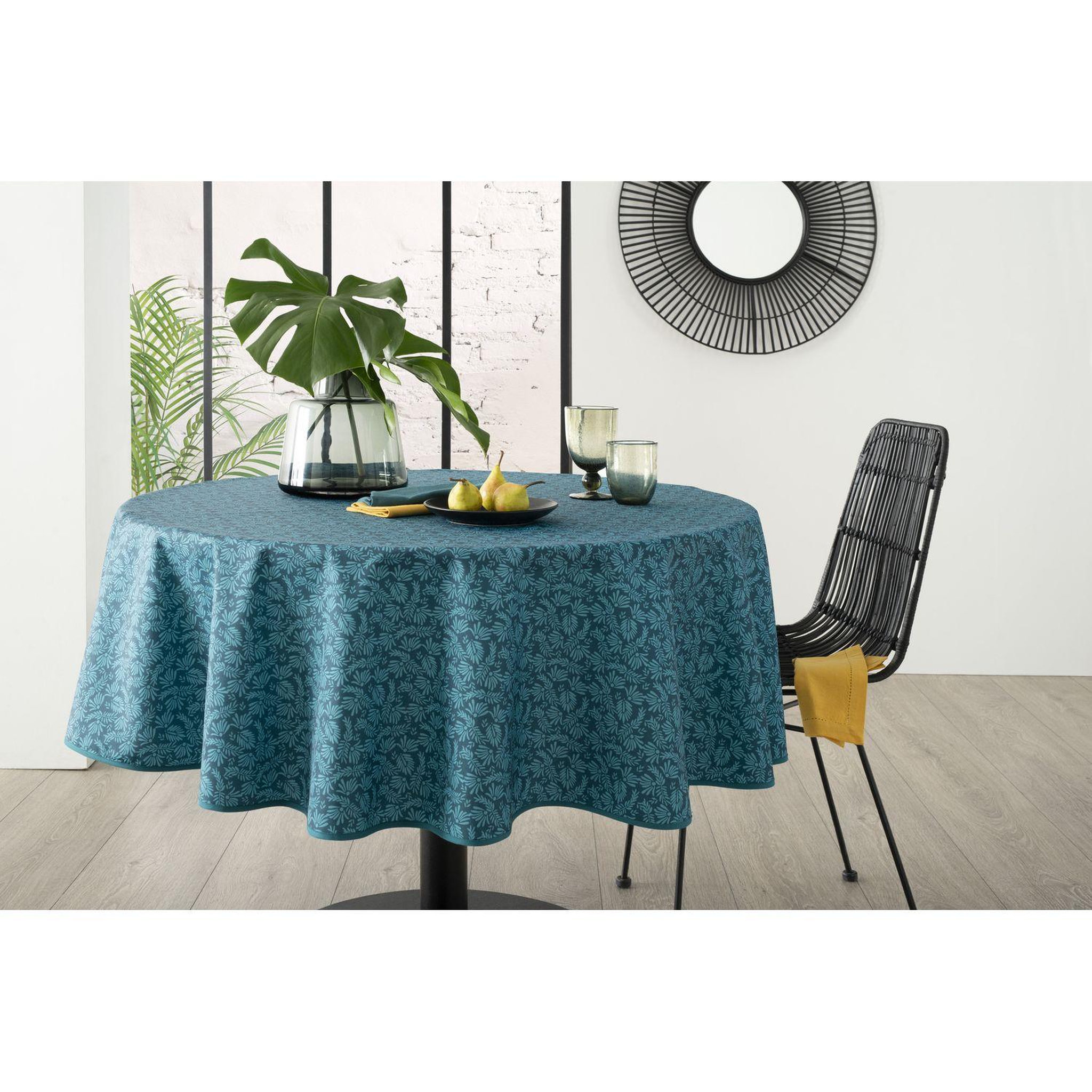 Voir la diapositive 2 : ATMOSPHERA Nappe ronde anti tache imprimé
