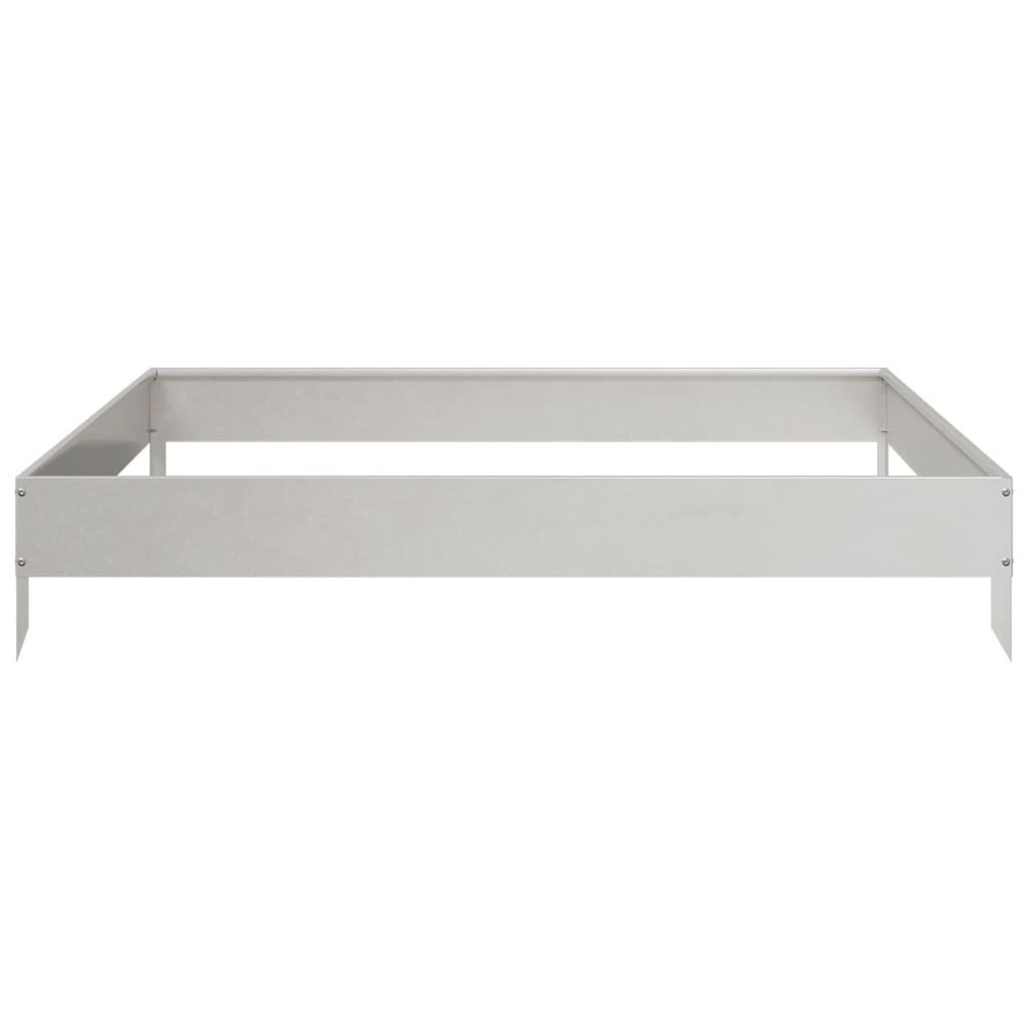 Voir la diapositive 4 : VIDAXL Lit sureleve de jardin 100x100x18,5 cm acier inoxydable