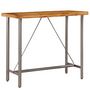 Voir la diapositive 2 : VIDAXL Table de bar Teck recycle massif 120x58x106 cm