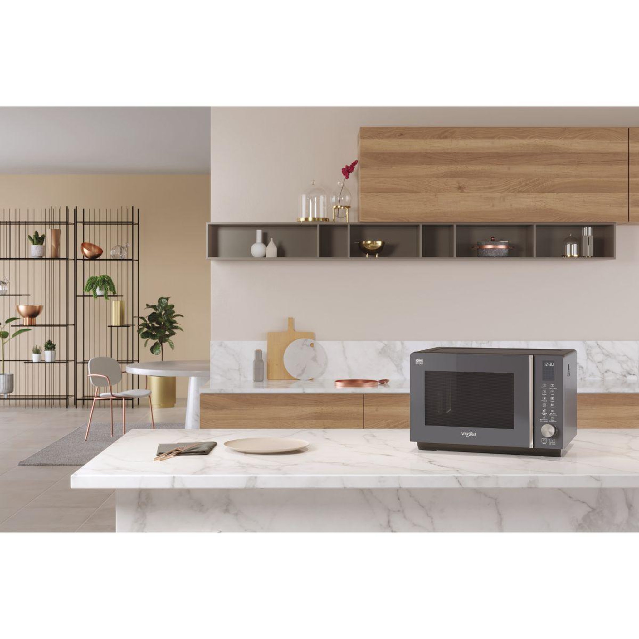 Voir la diapositive 4 : Whirlpool Micro ondes combiné MWF259SG