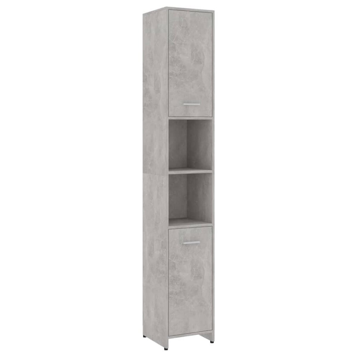 VIDAXL Armoire de salle de bain Gris beton Bois d'ingenierie
