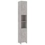 Voir la diapositive 2 : VIDAXL Armoire de salle de bain Gris beton Bois d'ingenierie