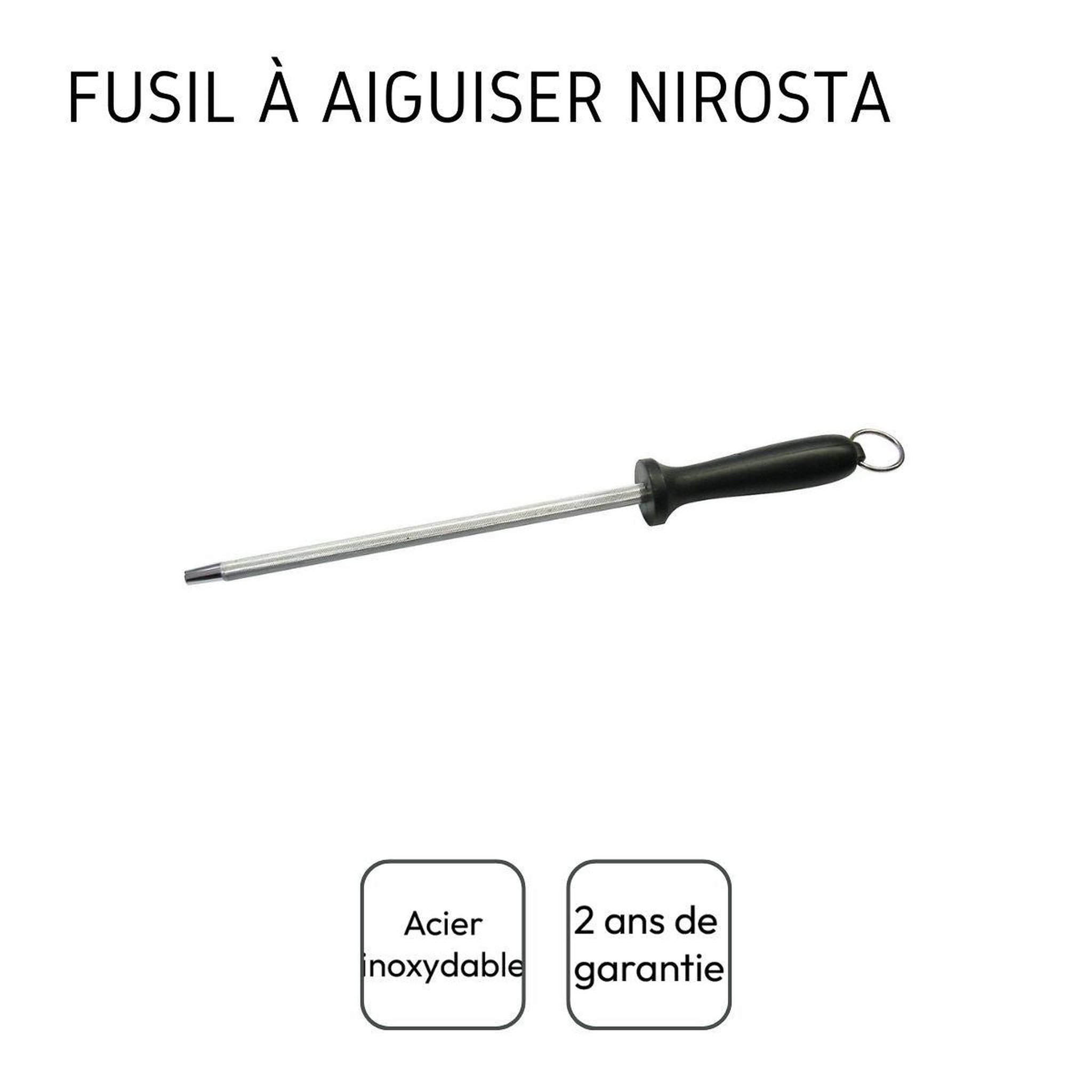 Voir la diapositive 4 : NIROSTA Fusil à aiguiser nirosta optima 30,5 cm