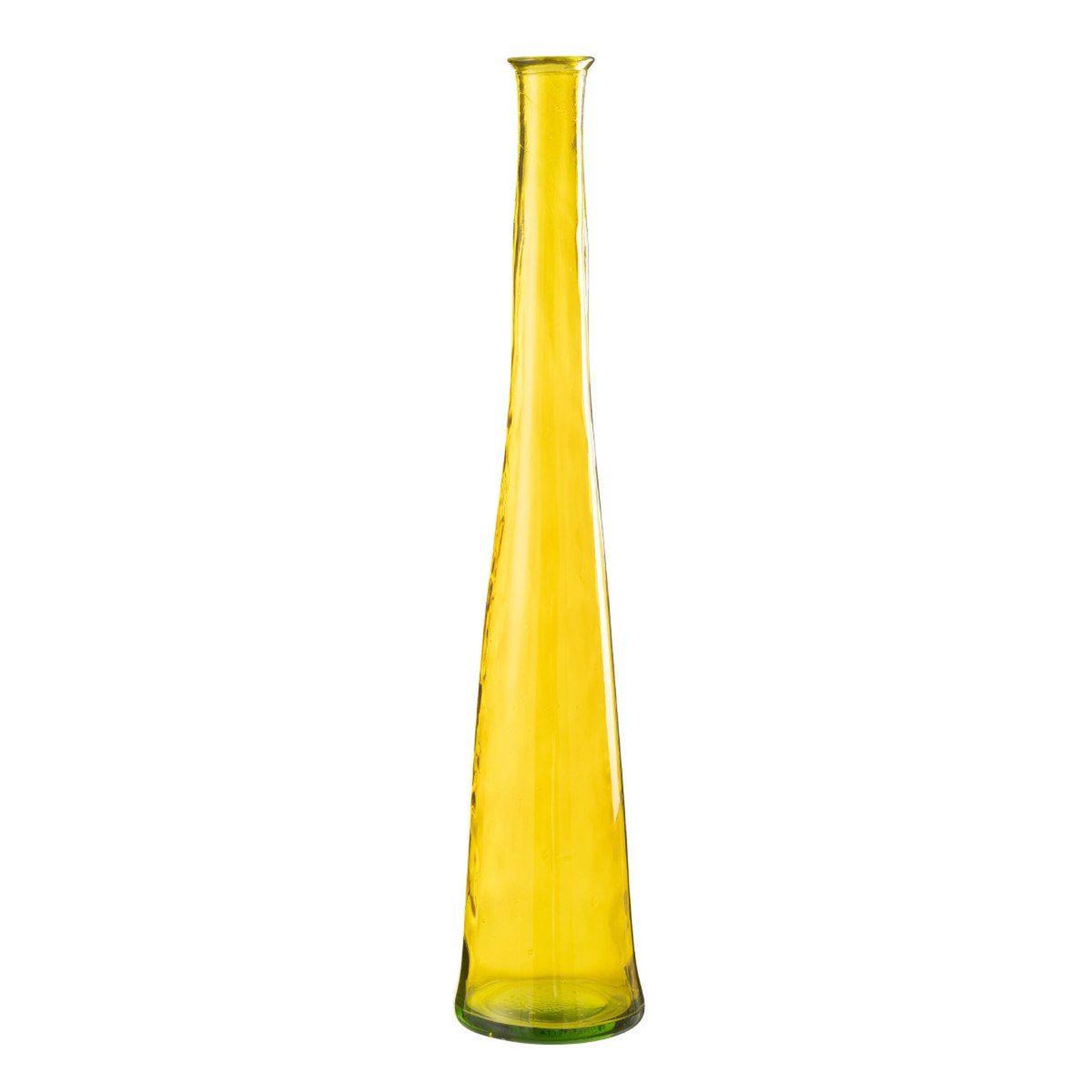 J-LINE Vase en verre  noah  100cm jaune