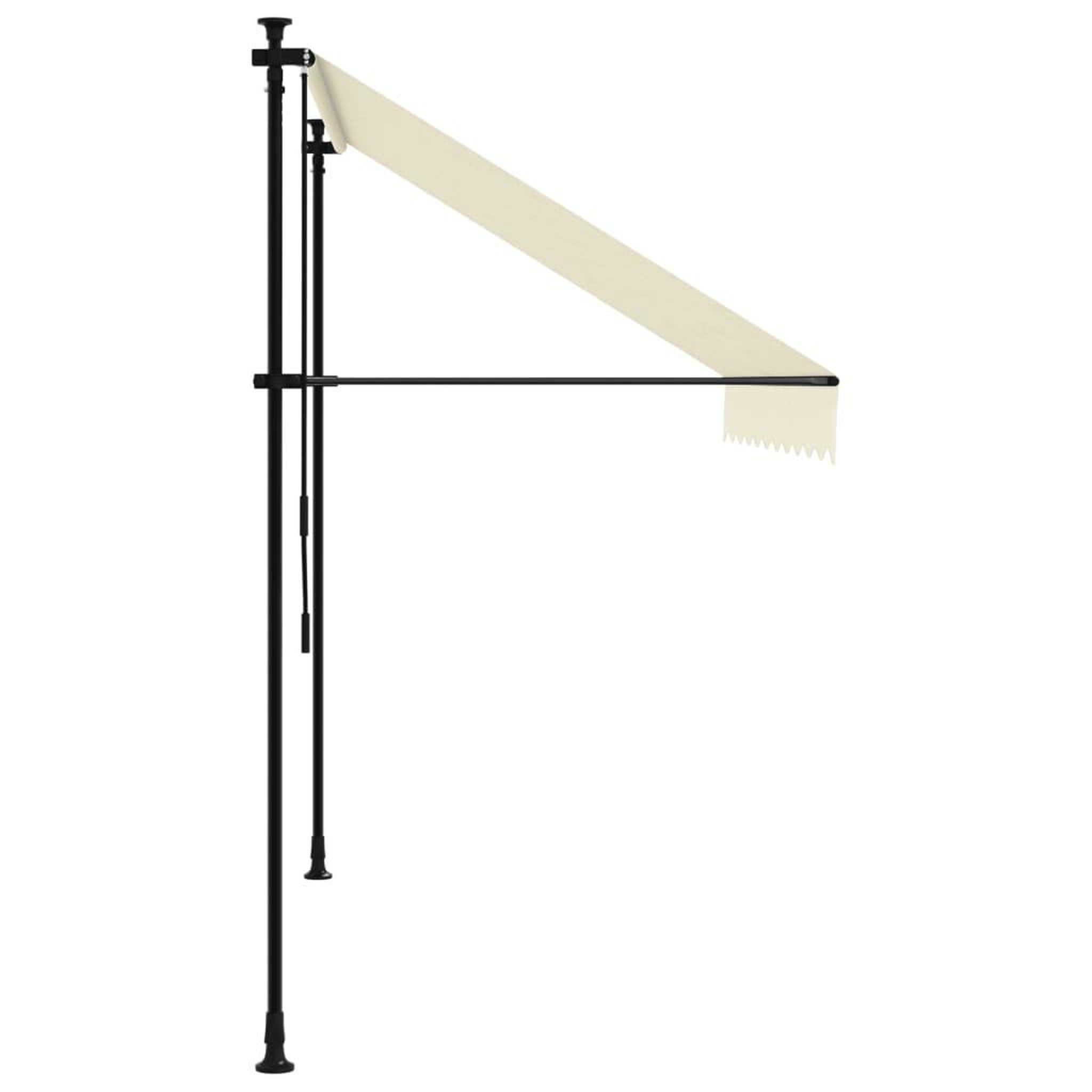 Voir la diapositive 4 : VIDAXL Auvent retractable creme 250x150 m tissu et acier