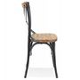 Voir la diapositive 3 : Paris Prix Chaise Rustique  Joann  89cm Naturel & Noir