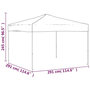 Voir la diapositive 6 : VIDAXL Tente de reception pliable Creme 3x3 m
