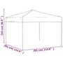 Voir la diapositive 6 : VIDAXL Tente de reception pliable Creme 3x3 m