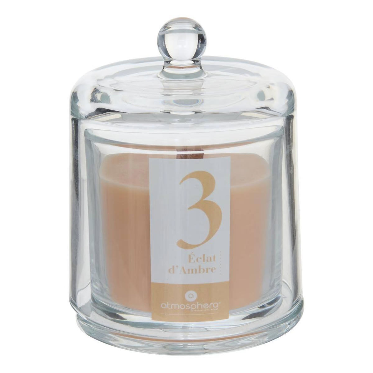 ATMOSPHERA Bougie Parfumée Cloche  Numia  240g Éclat d'Ambre