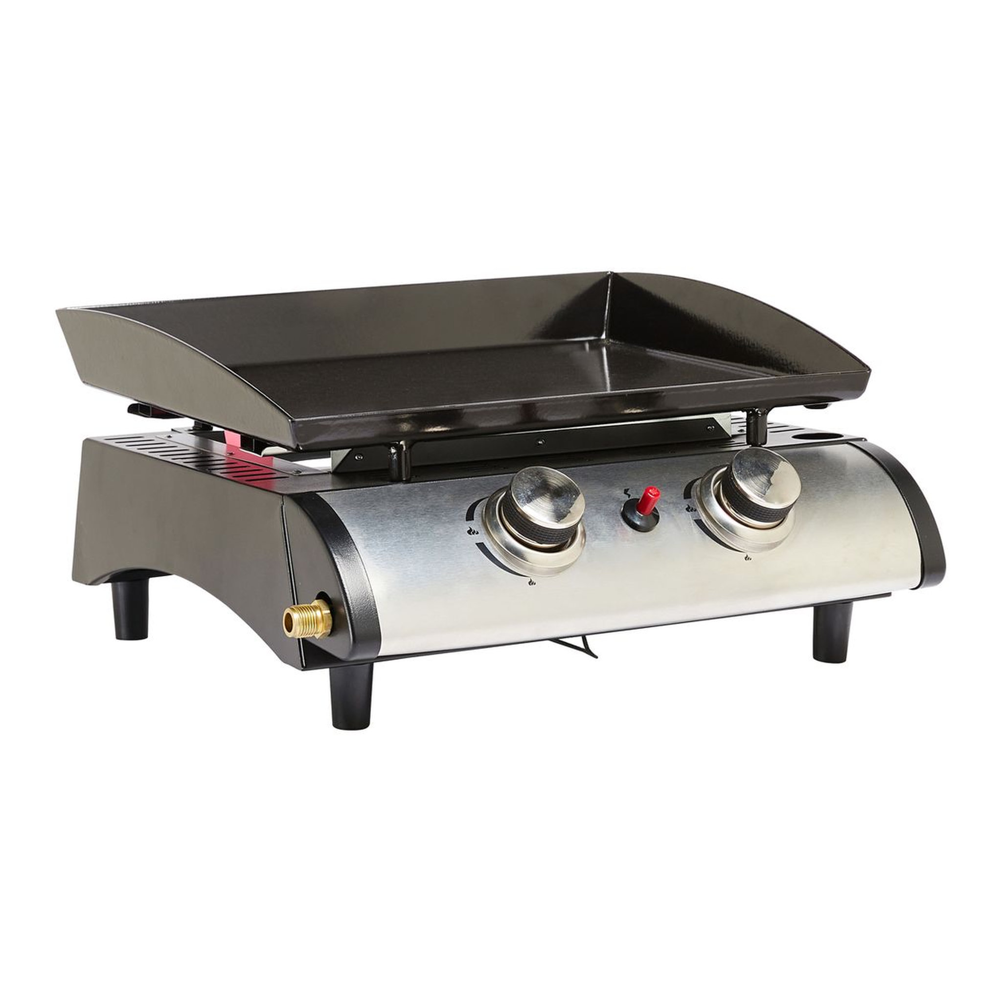 Voir la diapositive 1 : GARDENSTAR Plancha gaz 2 brûleurs