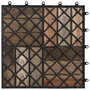 Voir la diapositive 5 : VIDAXL Carreaux de terrasse 10pcs Delavage gris 30x30 cm Acacia solide
