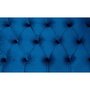 Paris Prix Banquette Design en Velours  Linma  160cm Bleu