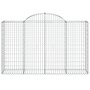Voir la diapositive 4 : VIDAXL Paniers a gabions arques 50 pcs 200x50x120/140 cm Fer galvanise
