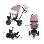 Voir la diapositive 6 : KINDERKRAFT Tricycle Spinstep 5 en 1 avec siège rotatif et protection UPF50+