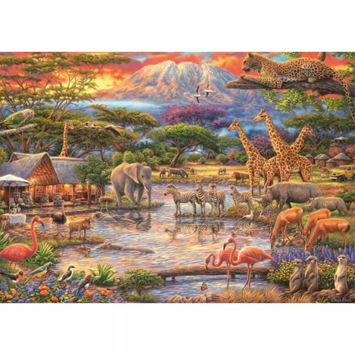 Schmidt Puzzle 500 pièces : Paradis sur le Kilimandjaro