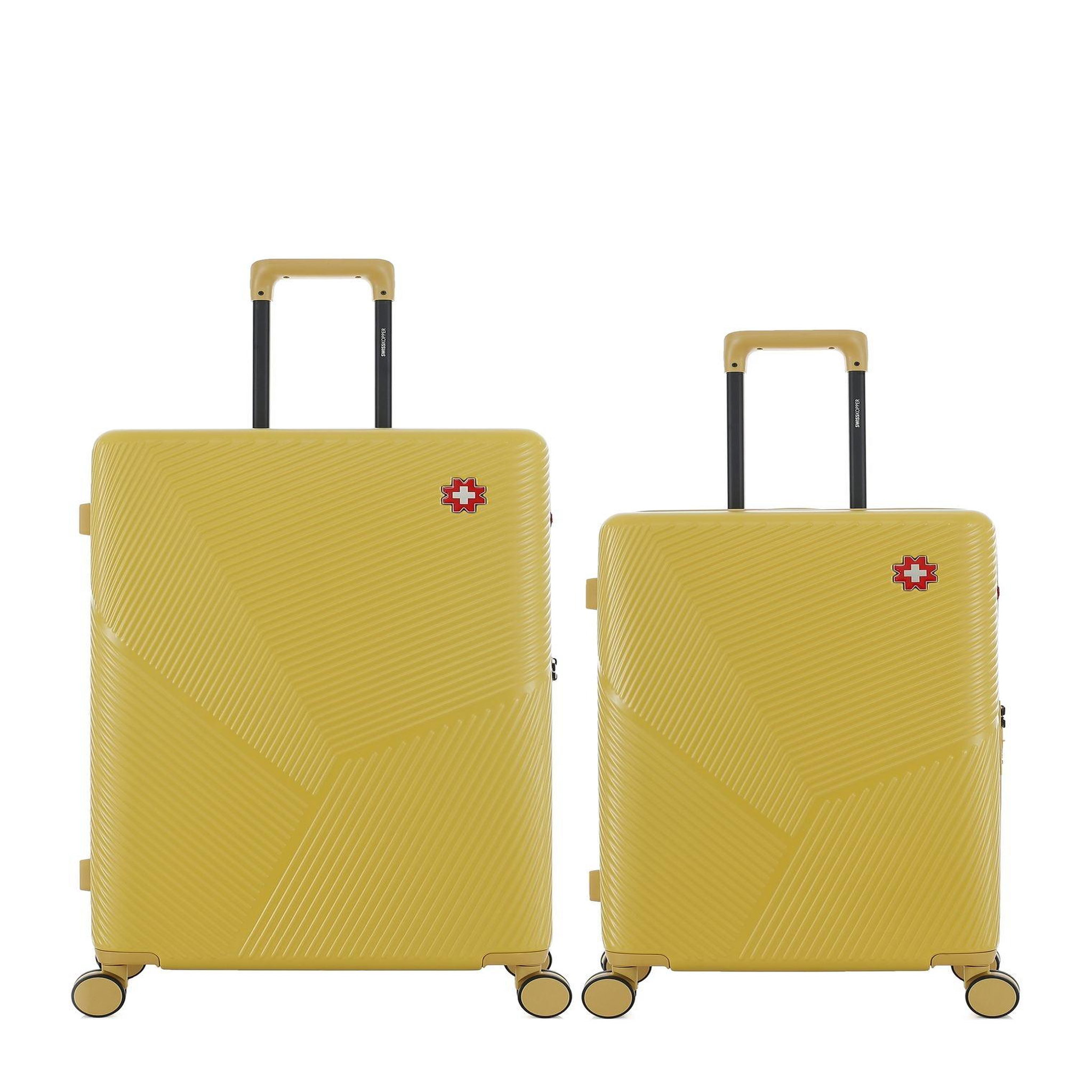 SWISS KOPPER Lot de 2 Valises Rigides Grand Format et Taille Moyenne FRIBOURG