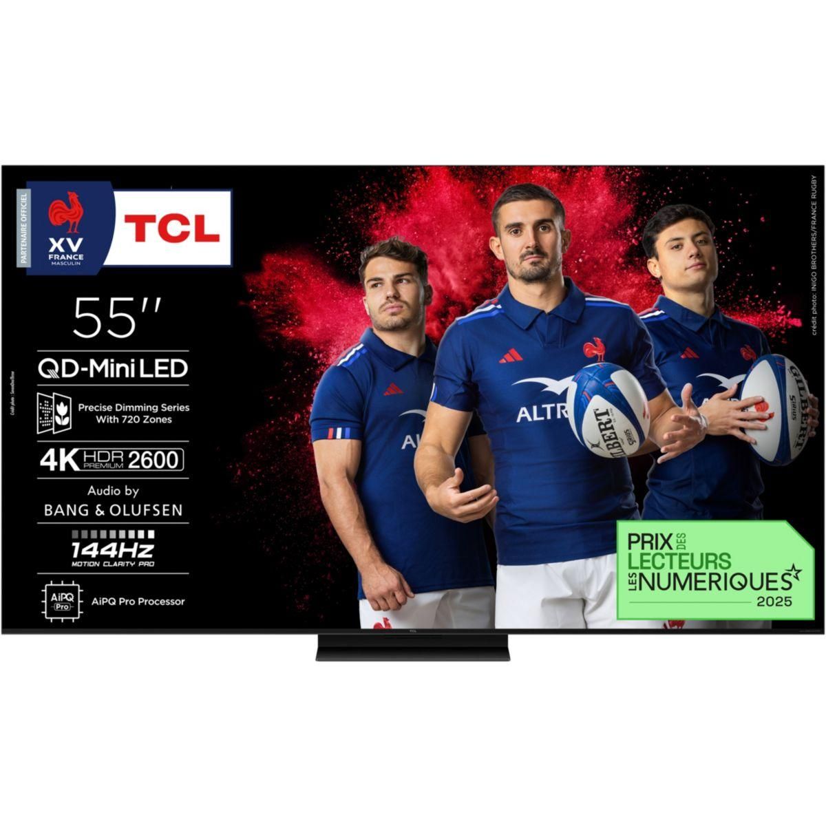 TCL TV Mini Led 55C89K 2025-55 pouces (139cm)
