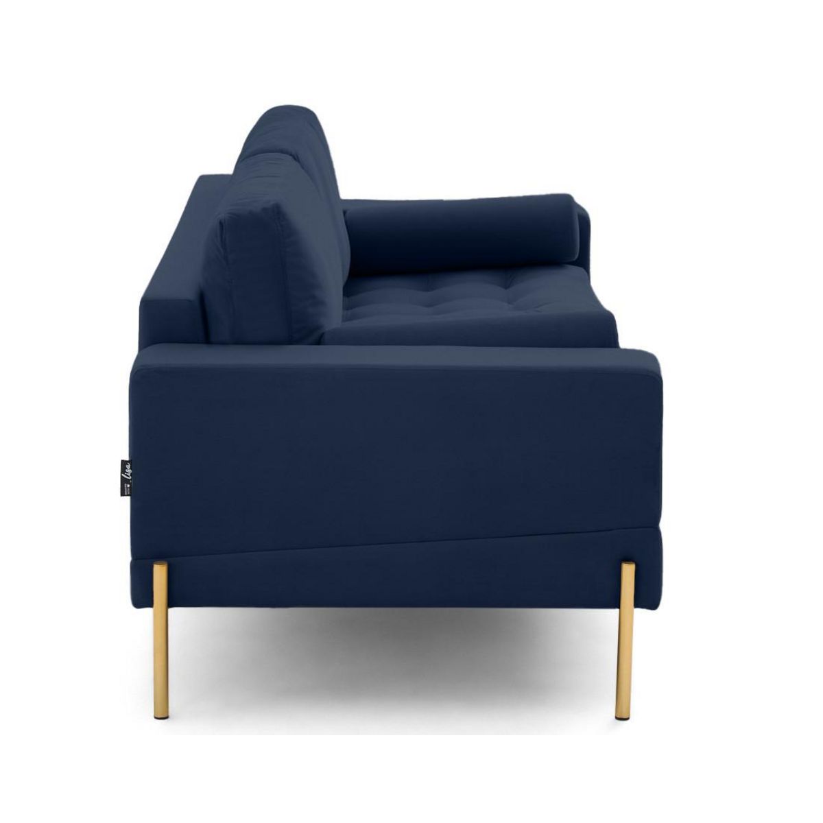 LISA DESIGN Isaure - canapé droit 3 places en velours