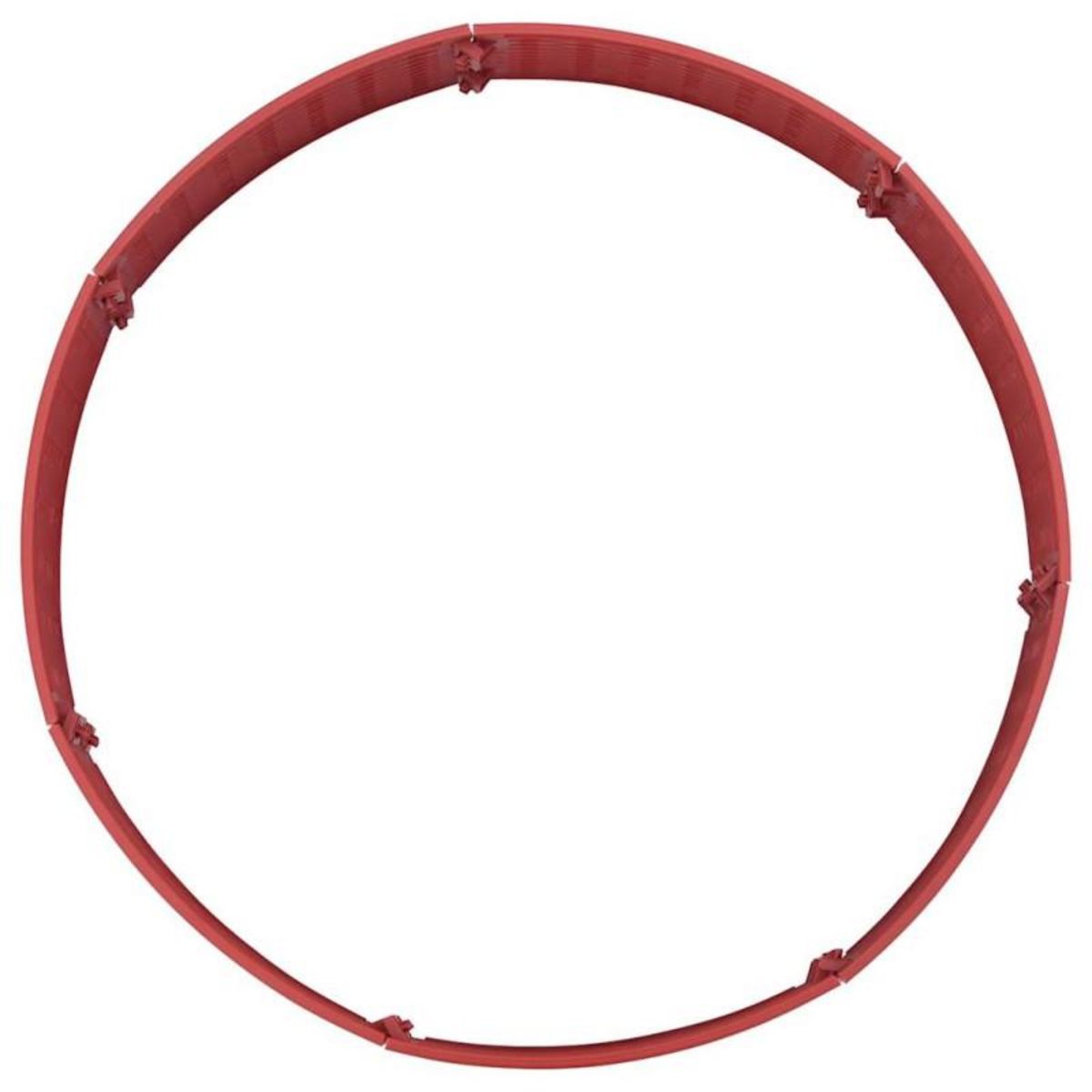 VIDAXL Jupe de sapin de Noël rouge Ø56x23 cm plastique