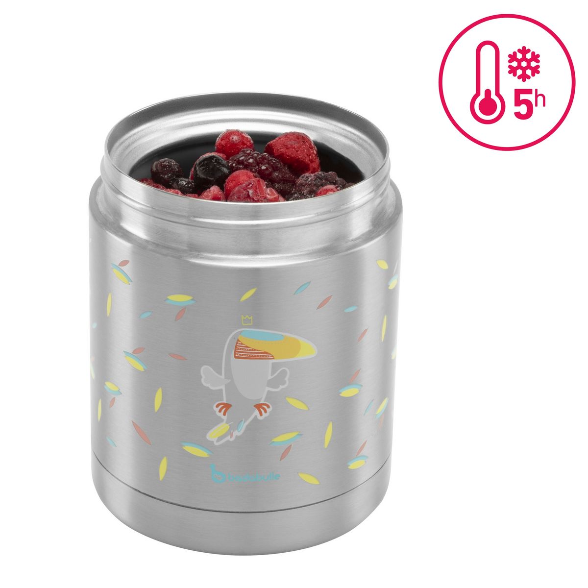 BADABULLE Boîte isotherme chaud/froid en inox Thermobox Toucan
