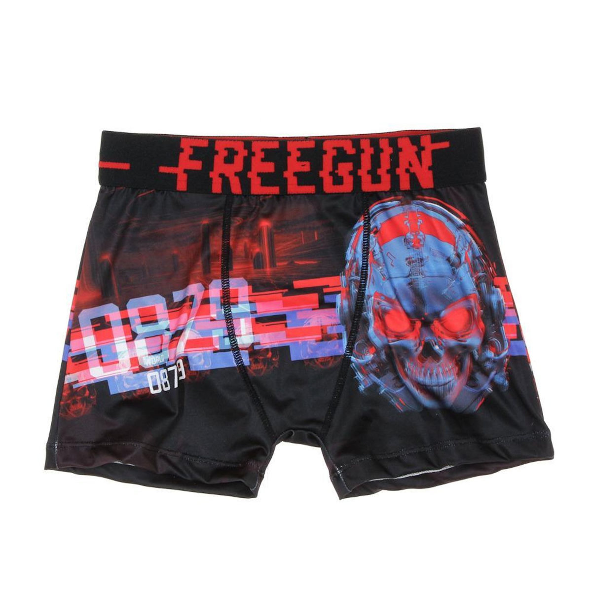 FREEGUN Boxer Noir/Rouge à Imprimés Garçon Freegun SKU