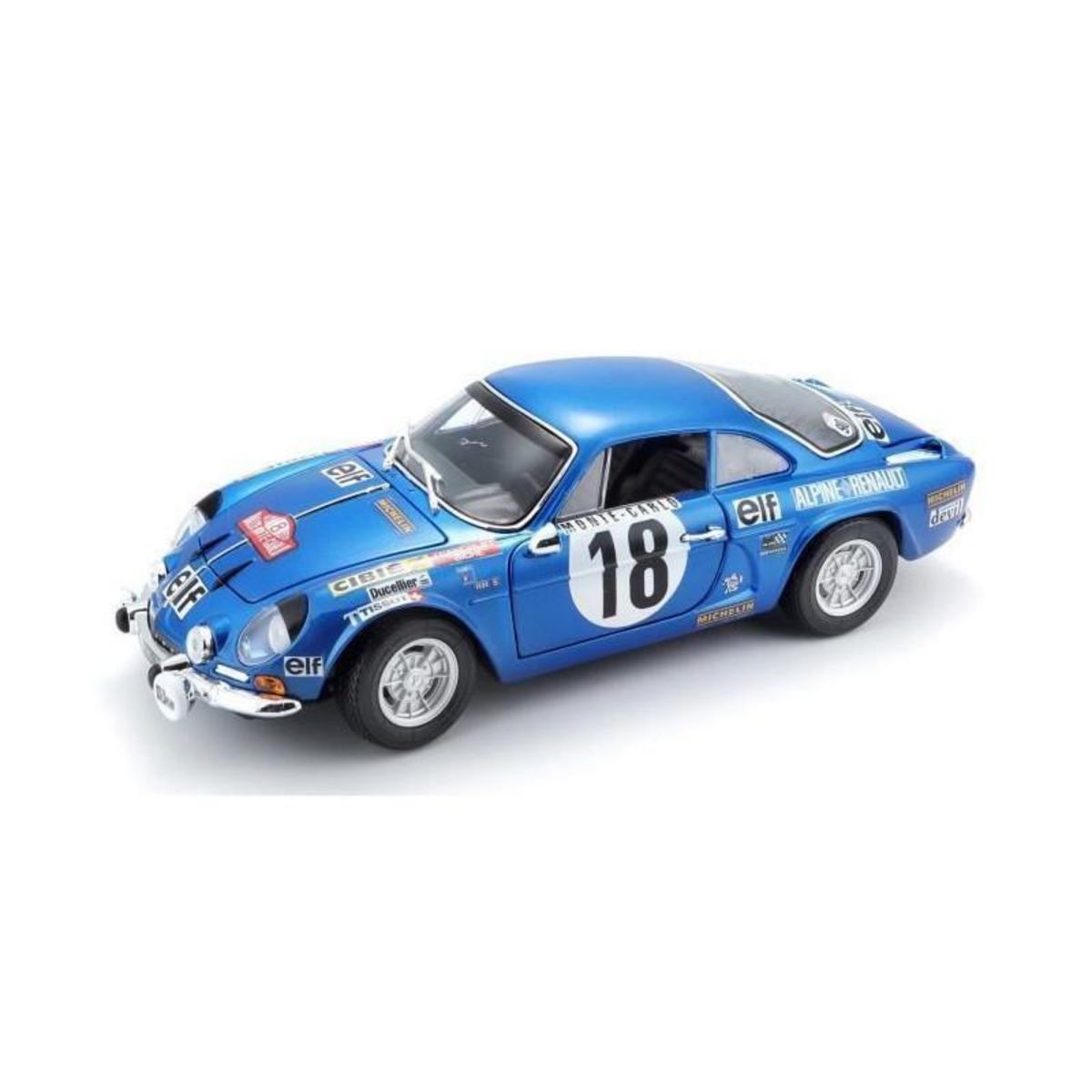 Maisto MAITO Voiture Alpine Renault A110 1/18eme - Decoration Monte Carlo - Bleu