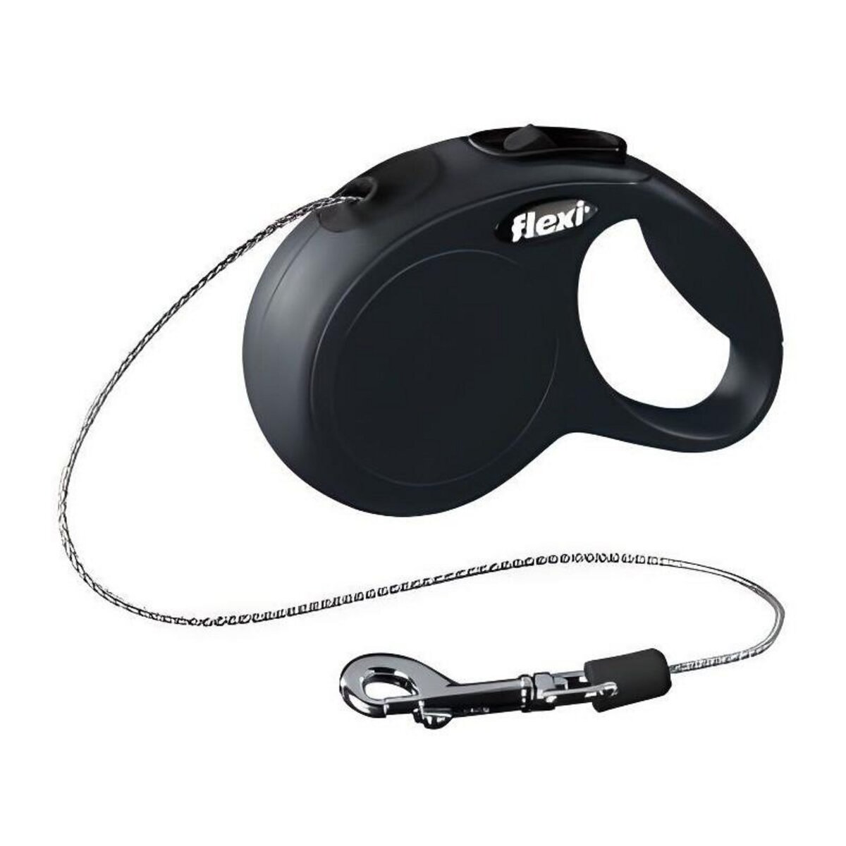 Flexi Laisse Flexi Classic Cordon M Noir 8 Metres