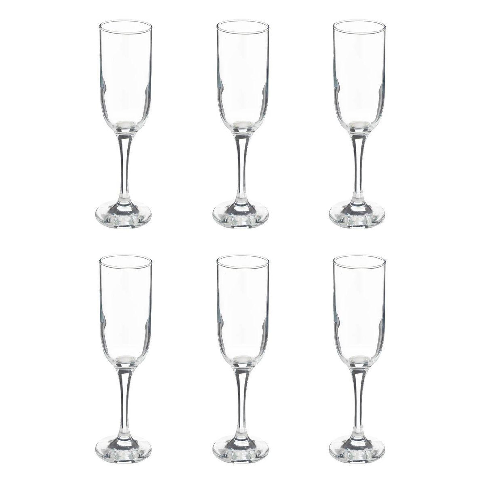 SECRET DE GOURMET Lot de 6 flûtes à champagne  clara  21cl transparent