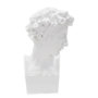 Voir la diapositive 2 : Paris Prix Statuette Tête Déco  Jeune Homme  30cm Blanc