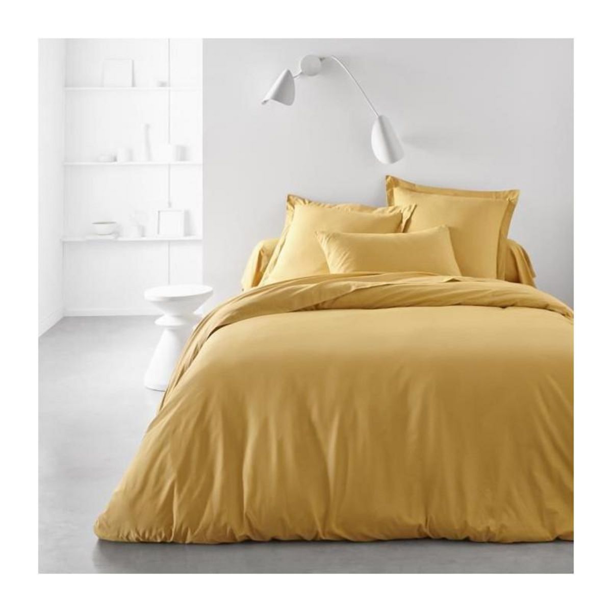 Today Taie d'oreiller TODAY Essential - 63 x 63+5 cm - 100% Coton uni - Ocre