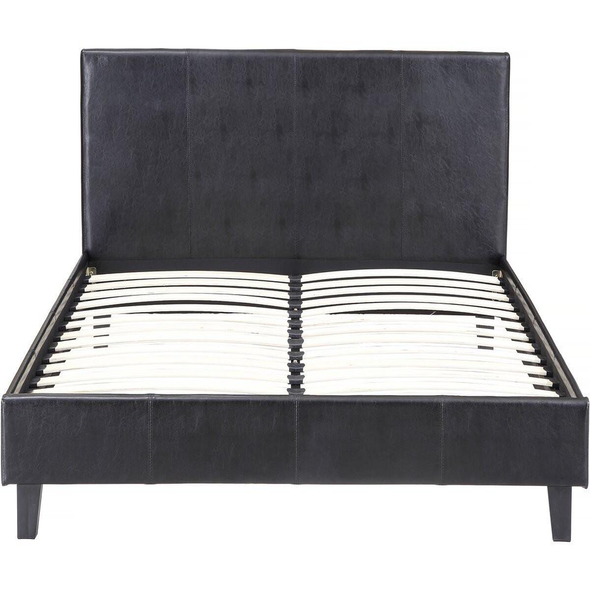 Voir la diapositive 4 : Habitat et Jardin Lit  lina  - 140 x 190 cm - noir