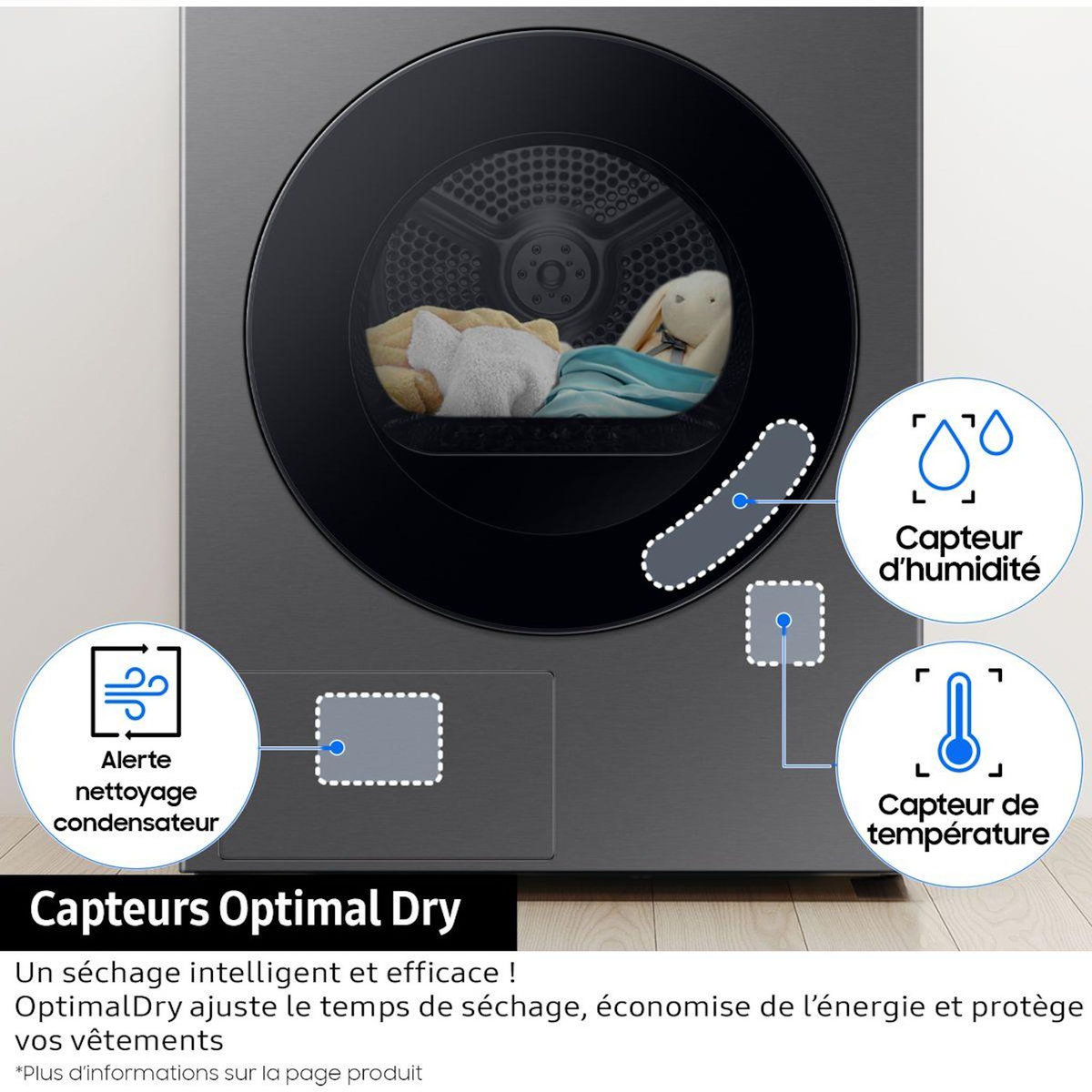 Samsung Sèche linge pompe à chaleur DV90F09F4S
