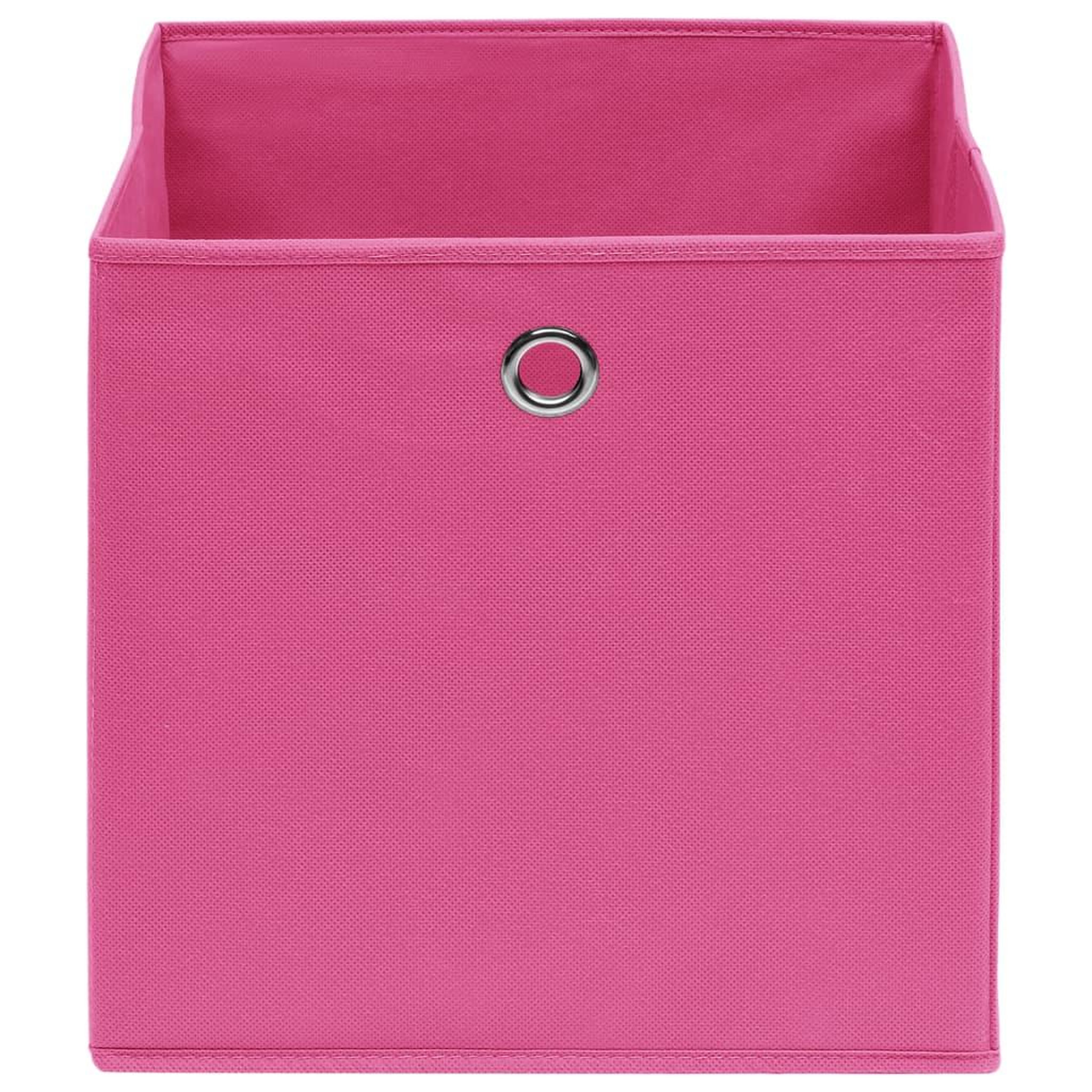 Voir la diapositive 4 : VIDAXL Boîtes de rangement 4 pcs Tissu intisse 28x28x28 cm Rose