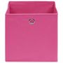 Voir la diapositive 4 : VIDAXL Boîtes de rangement 4 pcs Tissu intisse 28x28x28 cm Rose
