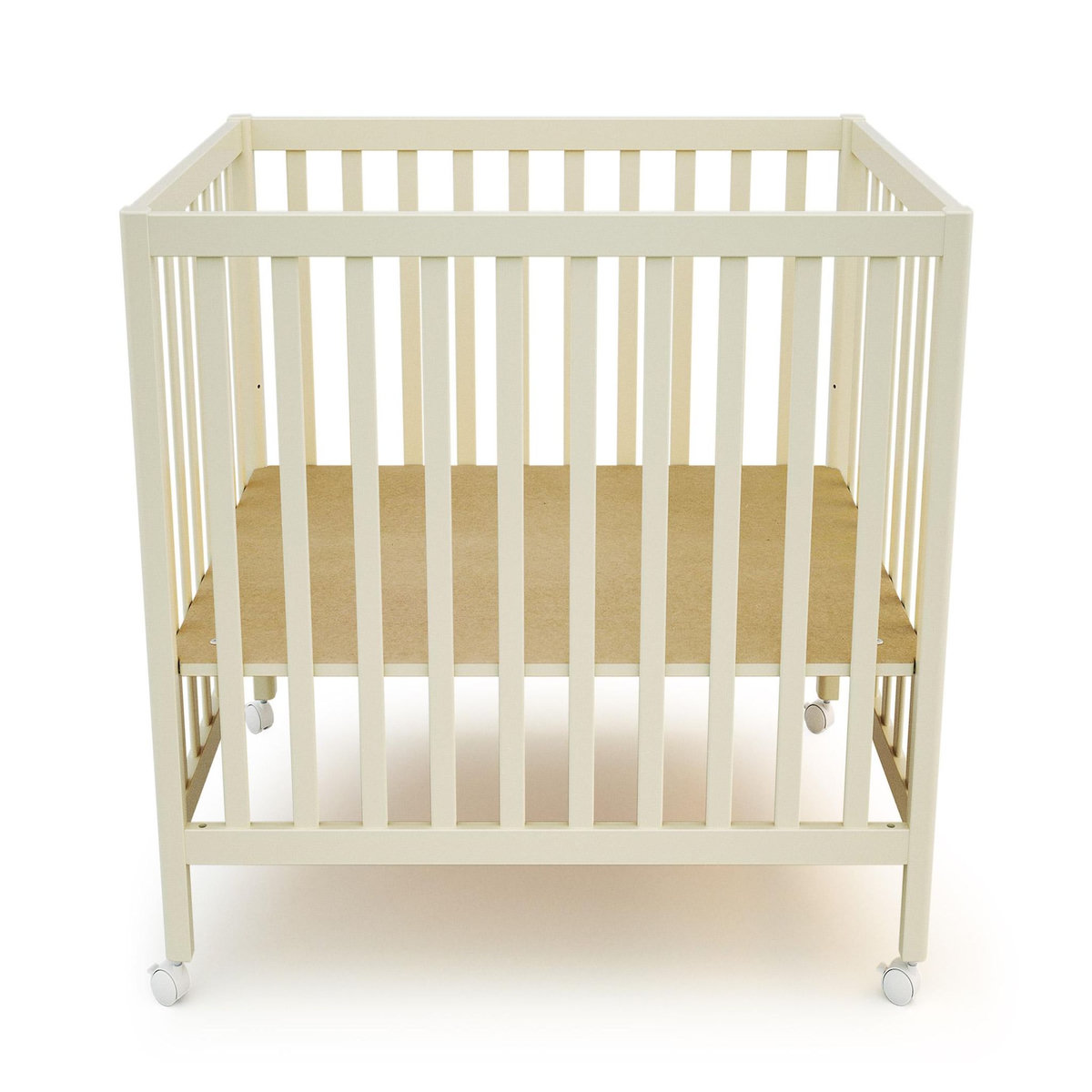 JURABABY Parc bébé rectangulaire en bois FARA - Blanc Perle