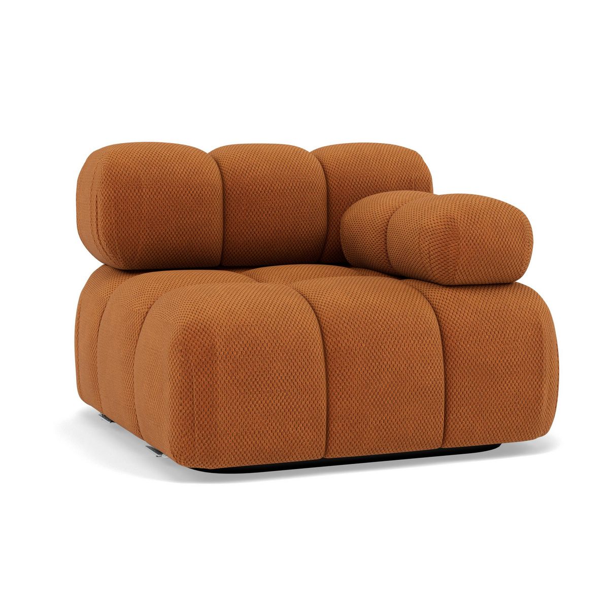 LISA DESIGN Ruby - module d'assise droit en velours texturé