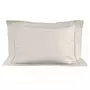 SOLEIL D'OCRE Taie d'oreiller en coton 50x75 cm PERCALE ecru, par Soleil d'ocre
