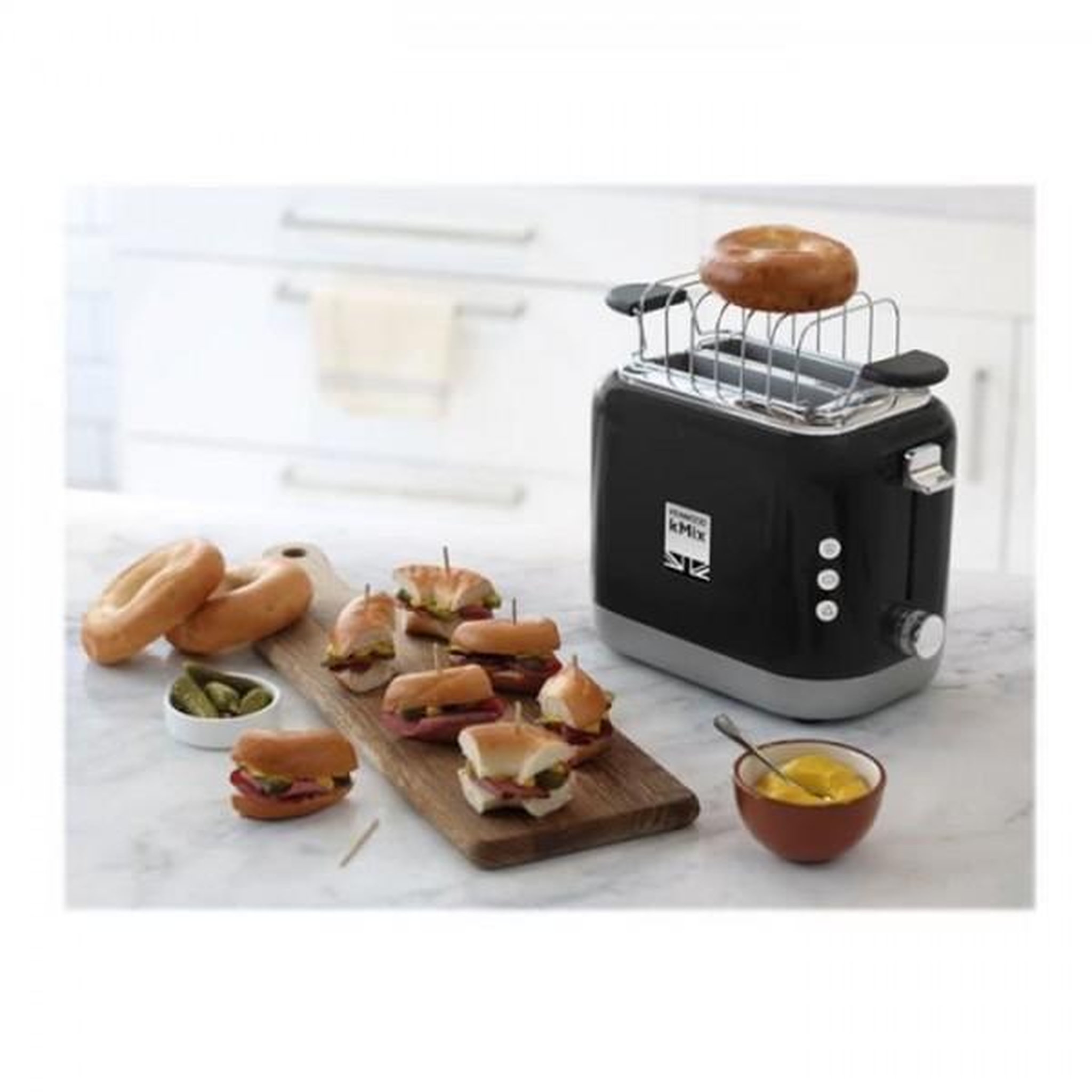 Voir la diapositive 3 : KENWOOD Grille Pain - Toaster Electrique  kMix - KENWOOD - TCX751BK - 2 fentes - Fonction baguette et décongélation - Noir
