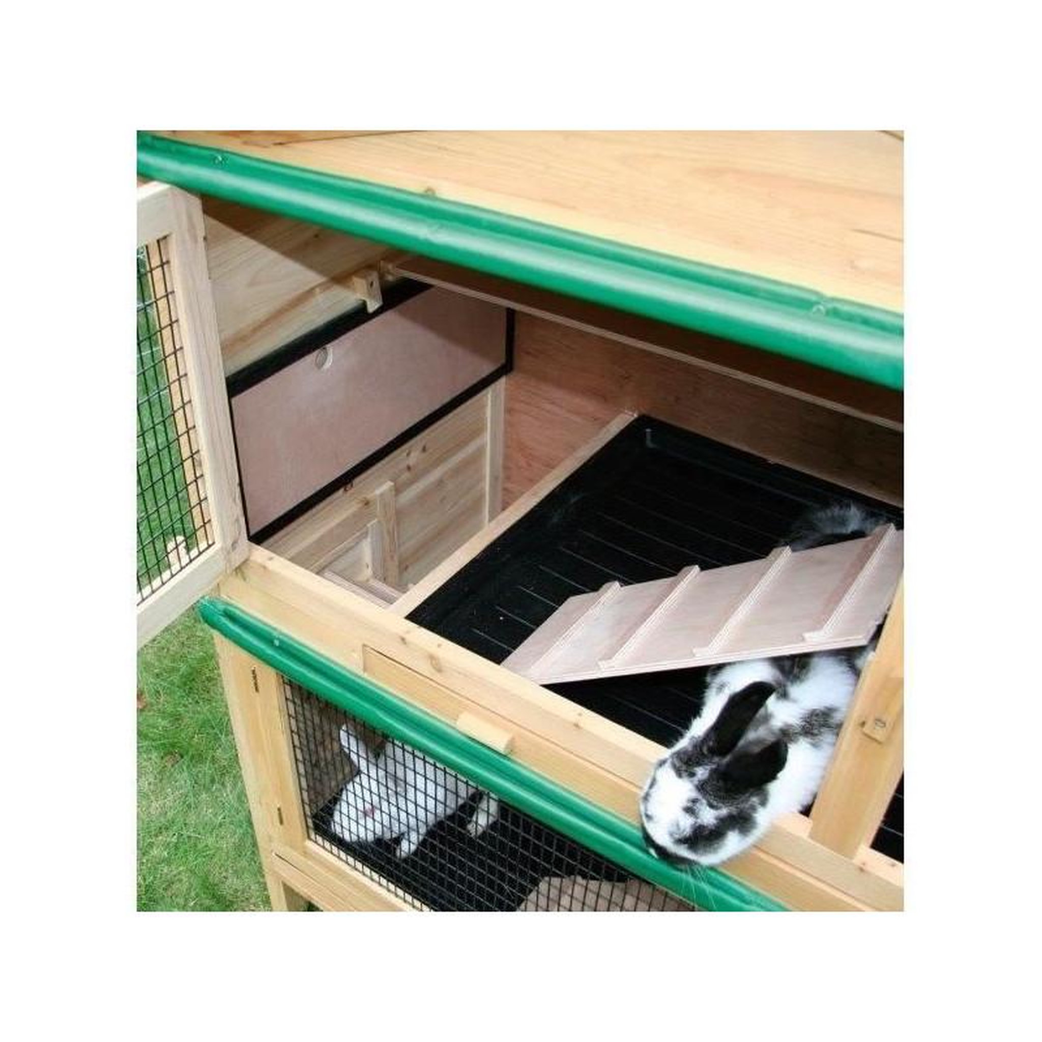 Voir la diapositive 6 : KERBL Clapier pour rongeur - KERBL - Appartement - 118 x 61 x 130 cm