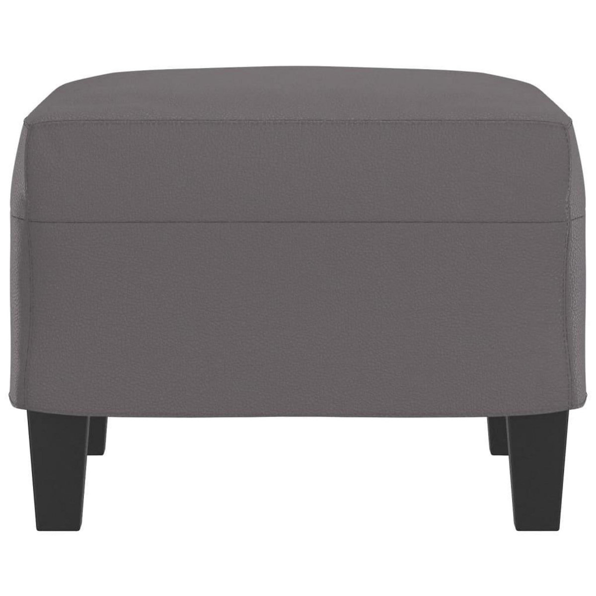 VIDAXL Repose-pied Gris 60x50x41 cm Similicuir