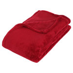 ATMOSPHERA Plaid Polaire  Microfibre  125x150cm Rouge