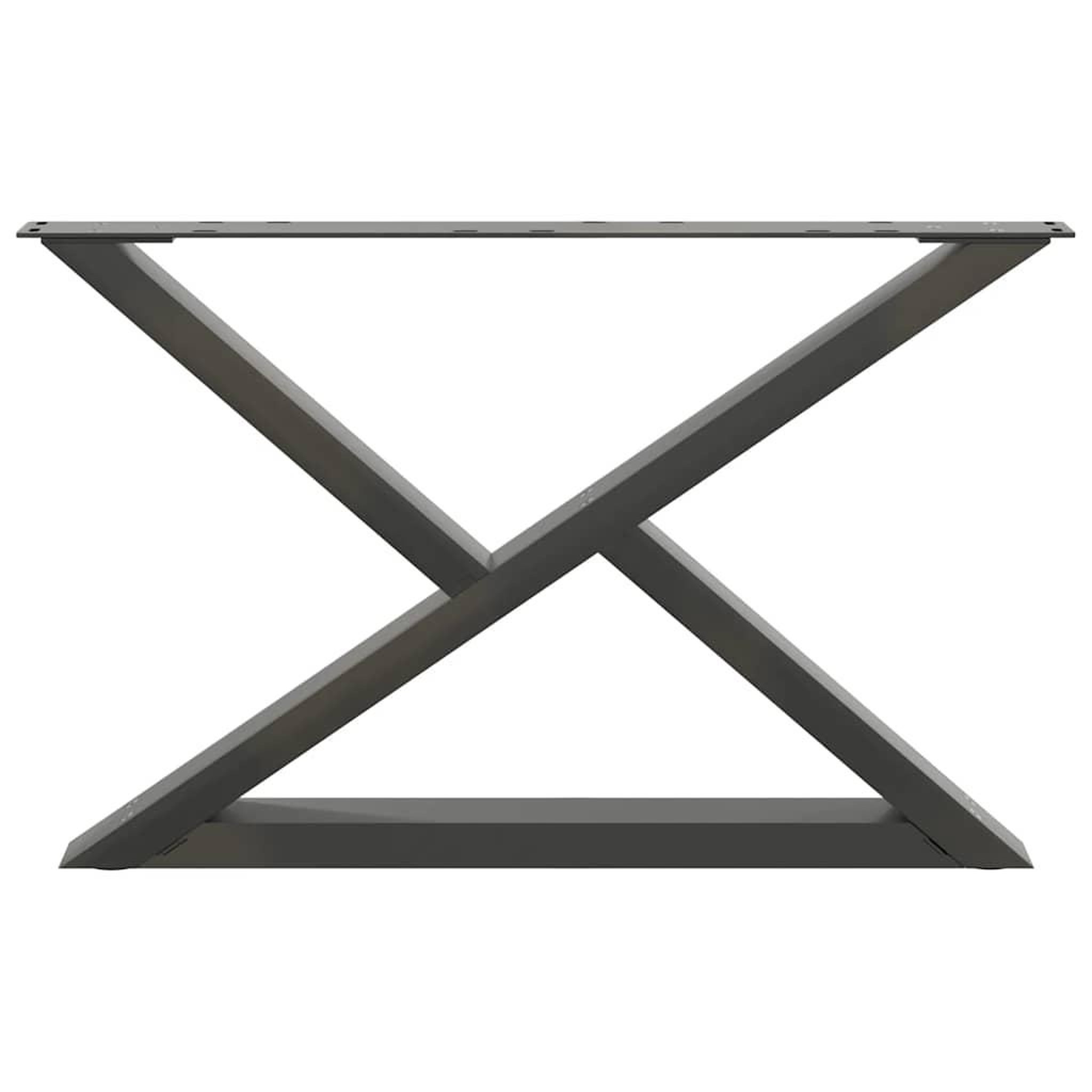 Voir la diapositive 5 : VIDAXL Pieds de table basse 2 pcs anthracite 70x(42-43,3) cm
