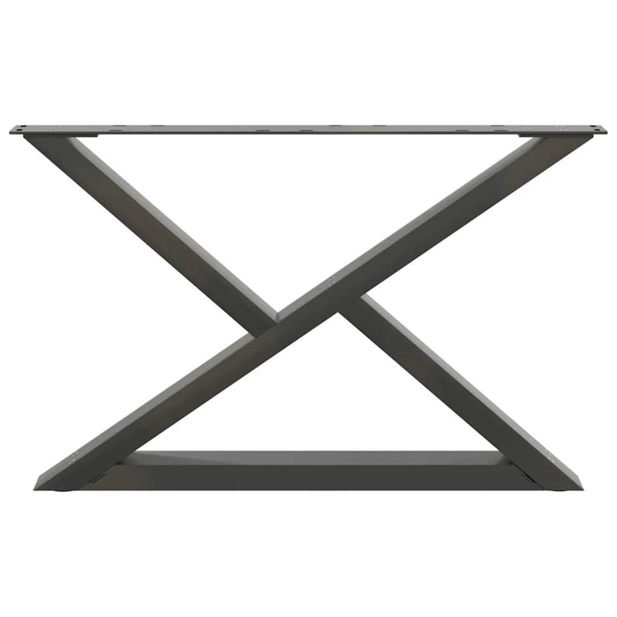 VIDAXL Pieds de table basse 2 pcs anthracite 70x(42-43,3) cm