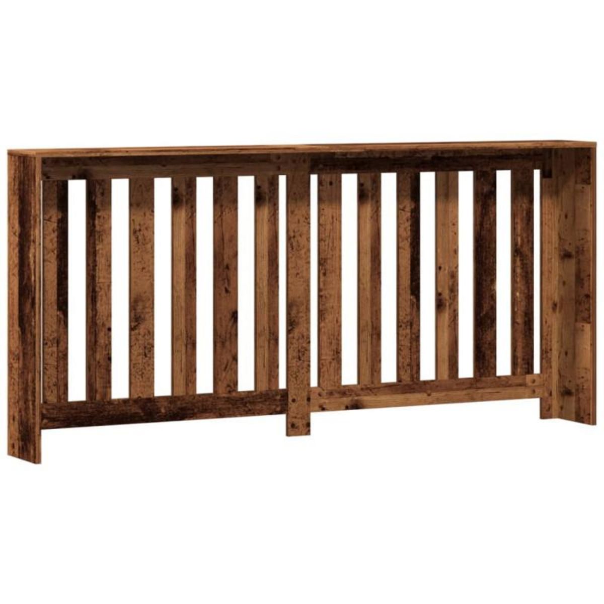 VIDAXL Cache radiateur vieux bois 175x20x82 cm bois d ingénierie